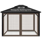 Gazebo Replacement Mosquito Netting Outdoor Universal Canopy 4-PANELS .... Fixed Price $59.19.