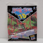 Book Sox 3D Stretchable Cover: Jumbo Green Red Gross Weird With Glasses. Fixed Price $8.91.