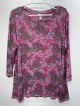 Logo By Lori Goldstein Ditzy Floral Mesh Top Layering Garden Comfort Women 1X. Fixed Price $26.80.