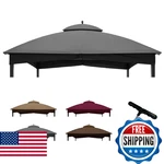 Coastshade Replacement Gazebo Canopy Top 10X12 Gray Mesh Heavy Duty Roof For Low. Fixed Price $114.46.