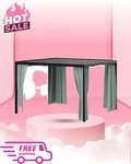 10' X 12' Gazebo Replacement Privacy Curtains 4-PANEL Waterproof Sidewalls. Fixed Price $72.65.