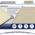 20X24' Sun Shade Sail Heavy Duty Awning Garden Yard Canopy Cover W/ Steel Wire. Fixed Price $106.39.