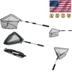 Aluminum Fishing Landing Net With Soft Mesh - Compact, Foldable & Easy Store. Fixed Price $27.99.