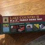Northwest Territory Family Dome Tent 9' 7' Sleeps 4 W/rain Awning - Easy. Fixed Price $55.00.