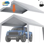 Carport Replacement Canopy Cover 10 X 20 Ft, Garage Top Tent Shelter Tarp Heavy-. Fixed Price $62.42.