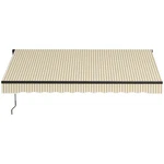 12' X 10' Manual Retractable Patio Awning Sun Shade Uv Resistant Beige. Fixed Price $237.99.