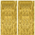 Voircoloria Gold Foil Fringe 39.6"W X 98.4"L (pack Of 2),. Fixed Price $9.11.