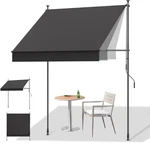 Adjustable Manual Retractable Awning 98" X 118" H For Patio & Garden. Fixed Price $256.99.