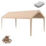 Birodeko Carport Replacement Canopy Cover 10'X20' For Tent Top 10*20FT, Beige. Fixed Price $141.57.