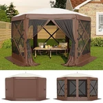Pop Canopy Tent 13X13FT 6 Sided One Push Setup Beige Khaki Garveelife. Fixed Price $259.99.