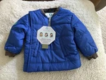 Buckle Me Baby Coat Safer Car Seat Jacket In Blue Size 12 Months New. Fixed Price $50.00.