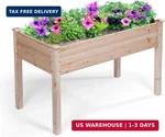 Backyard Expressions Wooden Raised Garden Bed 48" 24" 30" Elevated Planter. Fixed Price $110.97.