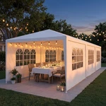 Hoteel 10X30FT Party Tent Outdoor Large Canopy For 3050 People With 8 Removab.... Fixed Price $164.74.
