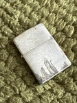 1993 Classic Vintage Zippo Lighter - Brushed Chrome Finish Fun Patina. Fixed Price $30.00.