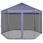 Gazebo Hexagonal Pop-up Canopy Party Tent Sunshade With 6 Sidewalls Vidaxl. Fixed Price $204.99.