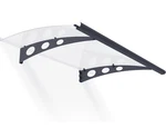 Garamond 3 Ft. 4 Gray/clear Door And Window Fixed Awning HG9521. Fixed Price $80.00.