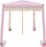 Beach Cabana With Fringe, 6.5' X Boho Canopy Tassels, Easy Set U. Fixed Price $185.99.