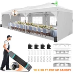 10X30' Commercial Pop Up Canopy Party Tent Folding Waterproof Gazebo Heavy Duty,. Fixed Price $313.99.