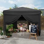 10X10FT Outdoor Pop Up Canopy Tent With Sidewalls, Heavy Duty Gazebo Waterproof. Fixed Price $90.23.