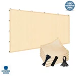 8X8FT Outdoor Sun Shade Cloth - Uv, Weather & Tear Resistant Beige Cover For .... Fixed Price $82.67.