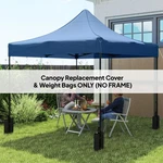 Outsunny 10' X Pop Up Canopy Replacement Top With Weight Bags, Blue. Fixed Price $51.99.