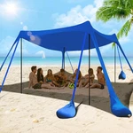 Besuhot Beach Tent Sun Shelter 10X10FT Shade Canopy With 8 Sandbags, Upf 5. Fixed Price $121.99.