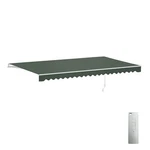 Aleko Motorized Retractable 16 X 10 Feet Home Patio Awning Sunshade Green. Fixed Price $457.41.