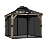 Aoodor 10' X Gazebo Netting Screen Replacement 4-PANEL Sidewalls For Patio. Fixed Price $36.99.