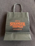 New Unused Stranger Things Lis Angeles Pop Up Store Matte Small Shopping Bag. Fixed Price $15.00.