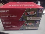 Quest Quick Connect Canopy Caddy 4 Pack Dual Design Fits Most Tailgating New. Fixed Price $22.99.