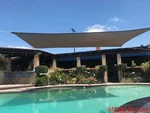 Brown Curved Rectangular Sun Shade Sail Uv Blocking Outdoor Canopy Awning Patio. Fixed Price $43.99.