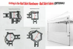 Impact Canopy 10X10 Rail Skirt Hardware For Pop Up Tent Half Wall. Fixed Price $68.99.