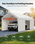 Carport, All-season Protection For Automobile Boat White. Fixed Price $445.89.