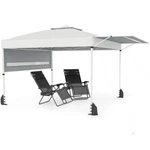 10 X 17 Feet Pop Up Canopy Tent With Dual Adjustable Awnings-white Color:. Fixed Price $173.69.