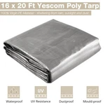 Yescom 16X20FT 10-MIL Plastic Tarp Waterproof Heavy Duty Pickup Truck Bed Cover. Fixed Price $49.90.