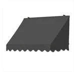 4 Ft. Traditional Manually Retractable Awning (26.5 In. Projection) Charcoal. Fixed Price $150.00.