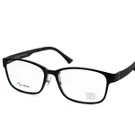 Beta-plastic Square Eyeglass Frames Black Full Rim 150MM Width 59MM Lens. Fixed Price $68.00.