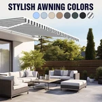 Aleko Semi-cassette Motorized Led Retractable 13X10 Ft Patio Awning Canopy. Fixed Price $486.75.