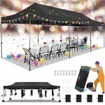 Cobizi 10'X30' Pop Up Canopy Heavy Duty Tent Waterproof Gazebo With Wheeled Bag. Fixed Price $379.99.