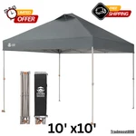 Crown Shades 10' X Instant Canopy And Wheel-bag, Center Lock One Push Tent. Fixed Price $135.99.