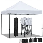 Yaheetech Canopy Tent Adjustable Height W/case, Bag, Stakes - White. Fixed Price $129.95.