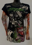 Original Hollywood Store Ed Hardy Love Kills Mesh Tattoo Sleeves Top Net. Fixed Price $125.00.