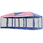 10 Ft. X 20 American Flag Print Pop Up Party Tent Gazebo Wedding Canopy With. Fixed Price $202.84.