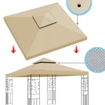 Top Cover For 10'X10' Gazebo Canopy Patio Pavilion Sunshade Plyester Double Tier. Fixed Price $53.77.