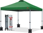 Sturdy 10X10 Forest Green Pop-up Canopy Tent With Convenient Roller Bag. Fixed Price $149.99.