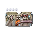 Begarm Three Funny Raccoons Animals Windshield Sun Shade For Car Su... Fast Ship. Fixed Price $27.24.