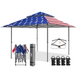 Pop Up Canopy Tent 13X13 Straight Leg Instant Outdoor American Flag Eagle Peak. Fixed Price $299.99.
