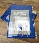 Logo Brands Straight Leg Canopy Sidewall 10 X Royal Blue New. Fixed Price $17.44.