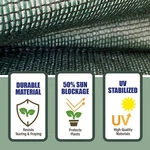 50% Sunblock Mesh Garden Netting Greenhouse Shade Cover With Grommets. Fixed Price $16.69.