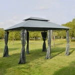 10'X13' Outdoor 2-TIER Vented Canopy Steel Gazebo Bbq Party Tent Shelter Shade. Fixed Price $209.99.